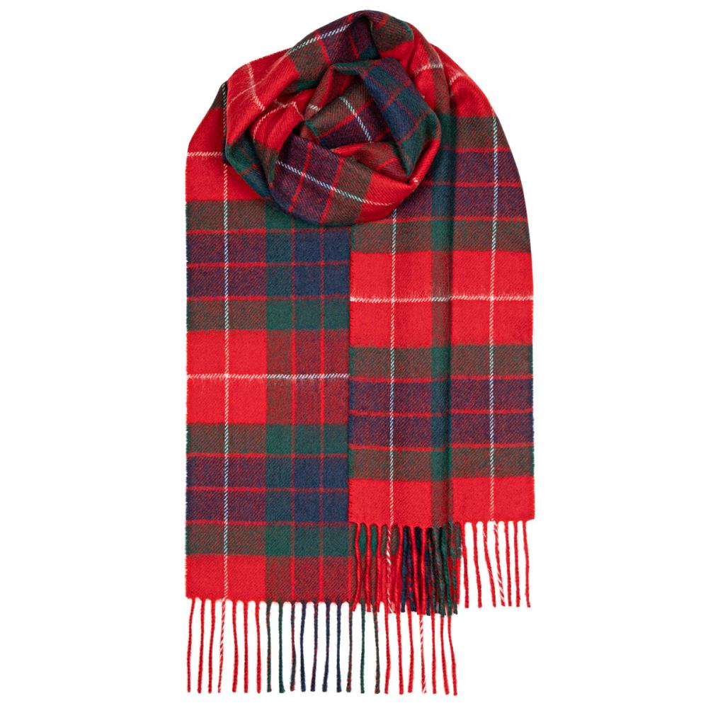 Frazer Red Modern Tartan-Schal