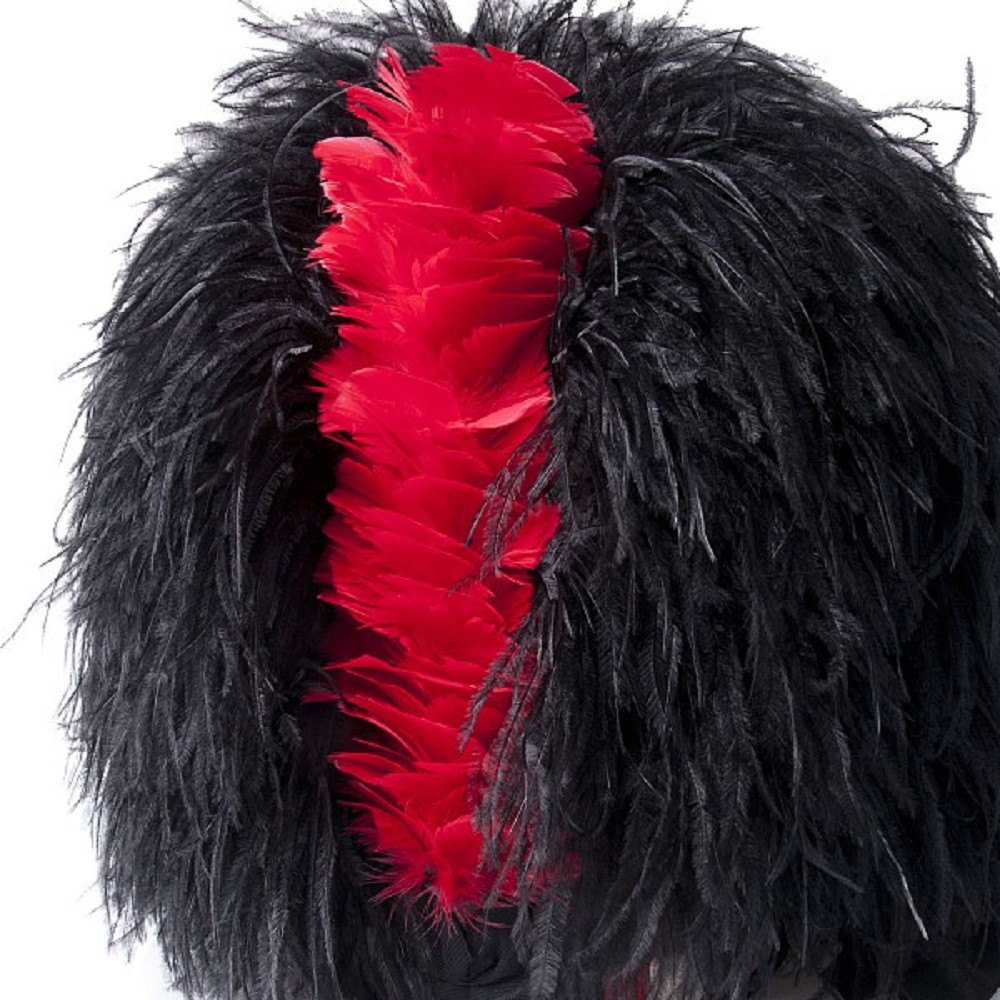 Plumet pour Feather Bonnet, rouge ecarlate