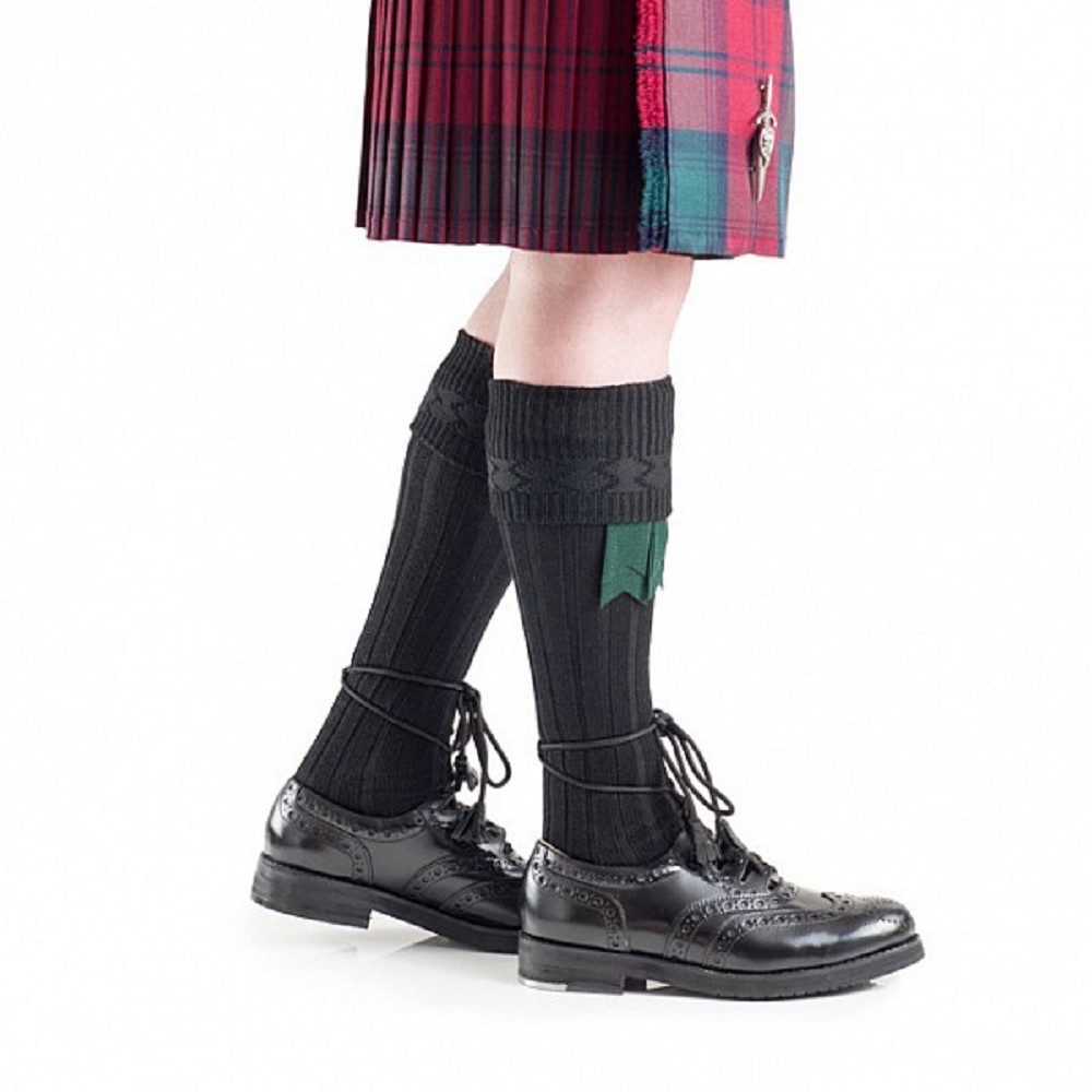 Chaussette Kilt, Noir Chaussette Kilt, Noir