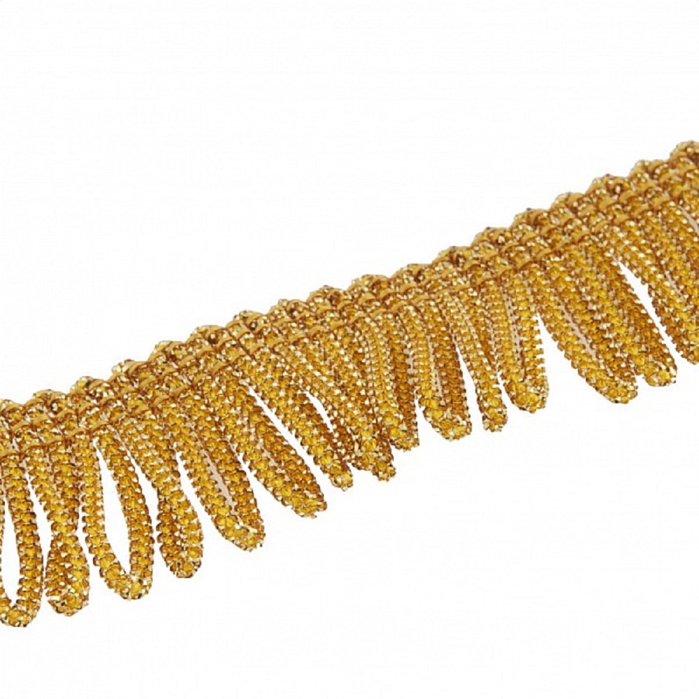 Fringing for Bagpipe Cover, gold