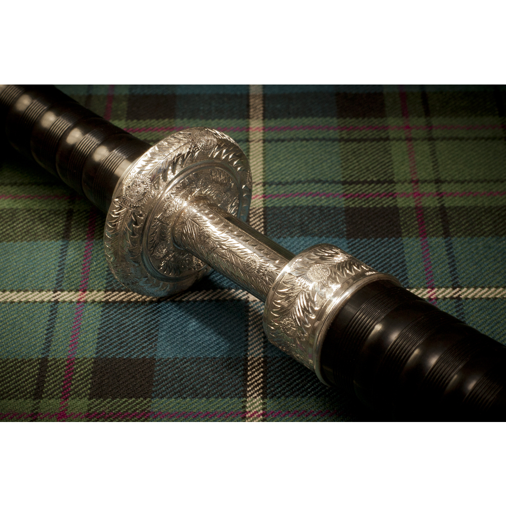Duncan MacRae SL10 Full Silver Blackwood Bagpipe Duncan MacRae SL10 Full Silver Blackwood Bagpipe
