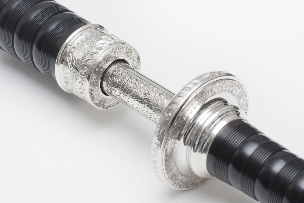 Duncan MacRae SL10 Full Silver Blackwood Bagpipe