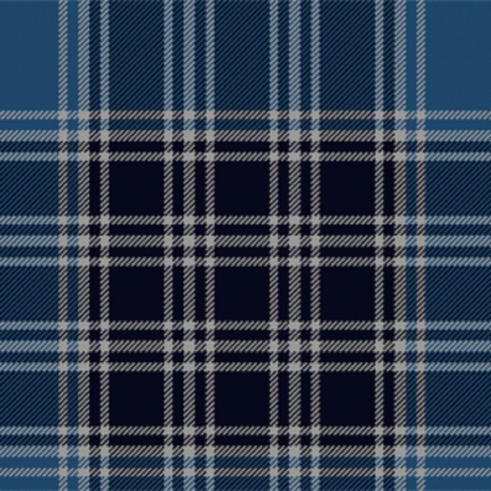 MacDonald Lord Isles Blue Modern Strathmore Lightweight Stof