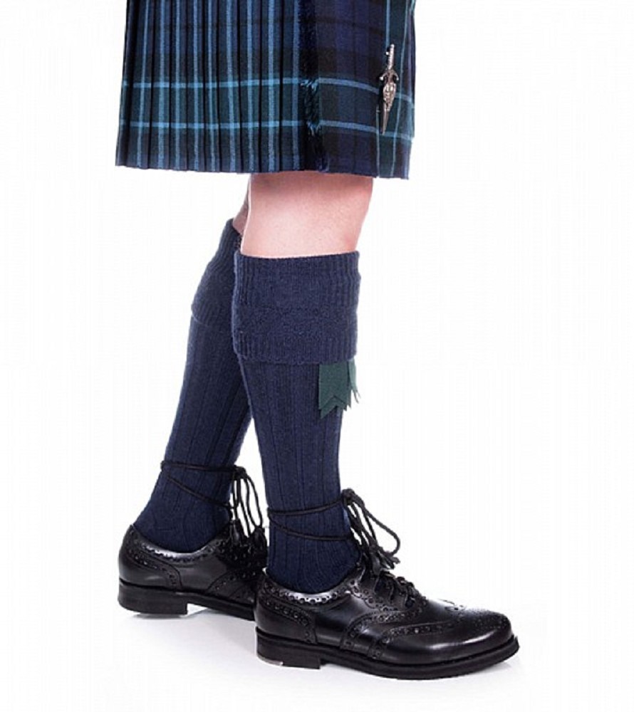 Chaussette Kilt, Bleu Marine Chaussette Kilt, Bleu Marine