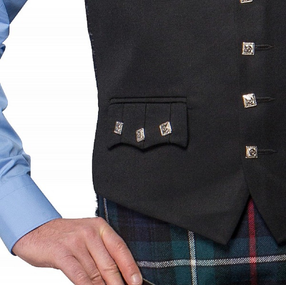Argyll waistcoat (vest) with pocket flaps - UK 40 S (EU 50 short) 