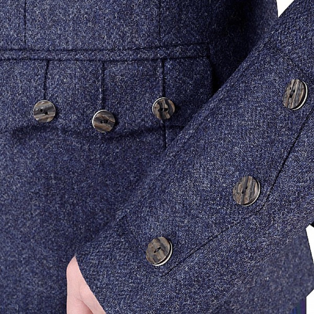 Lomond Blue Tweed Jacket and Waistcoat