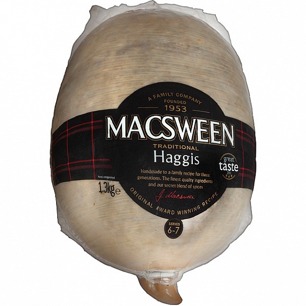 MacSweens Traditional Haggis, Clansman 1.3 kg MacSweens Traditional Haggis, Clansman 1.3 kg
