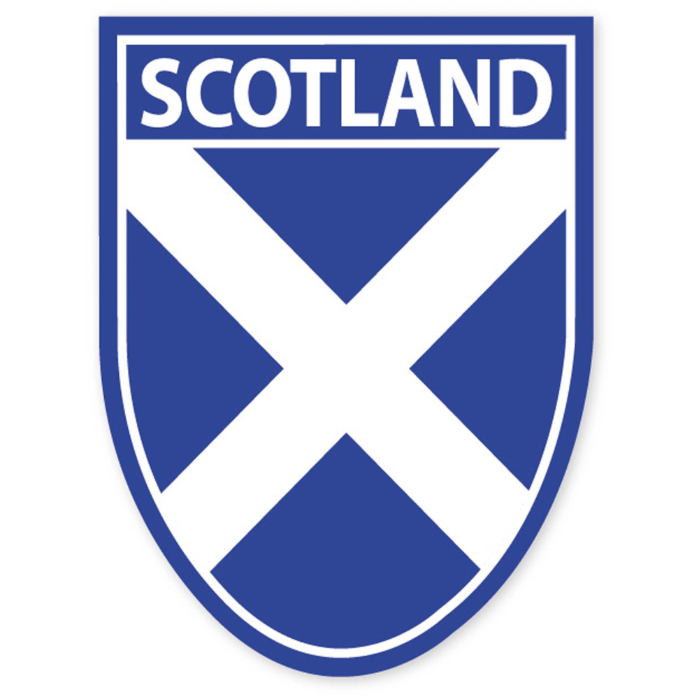 Car sticker, Scotland Saltire Shield