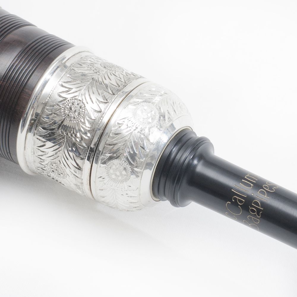 Duncan MacRae SL10 Full Silver Blackwood Bagpipe