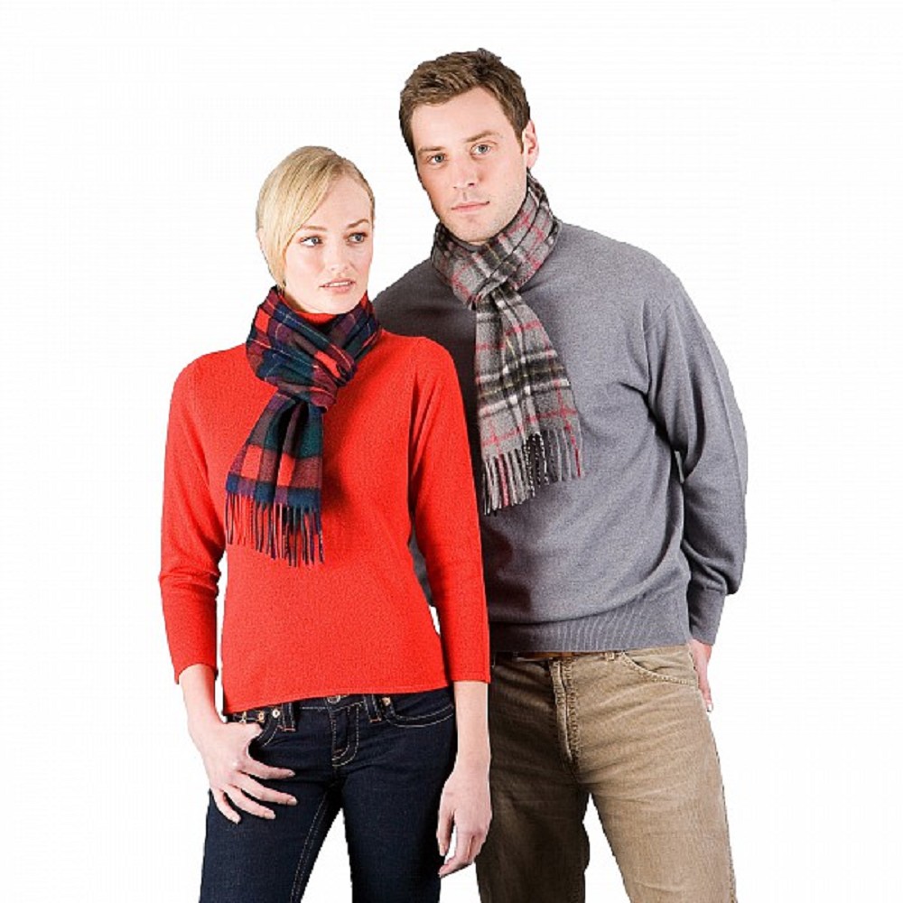 Écharpe Clan Tartan, laine d'agneau Écharpe Clan Tartan, laine d'agneau