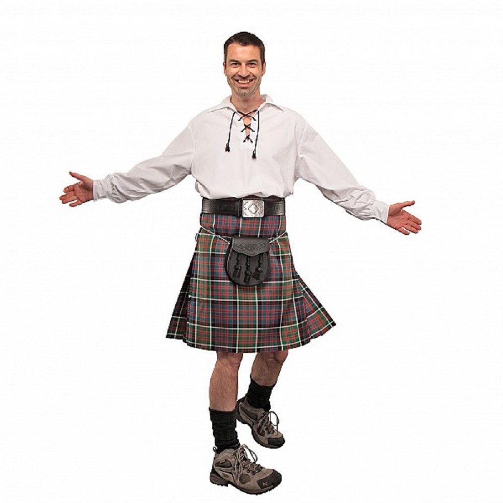 Chemise Jacobean Highlander, blanc, 100% coton Chemise Jacobean Highlander, blanc, 100% coton