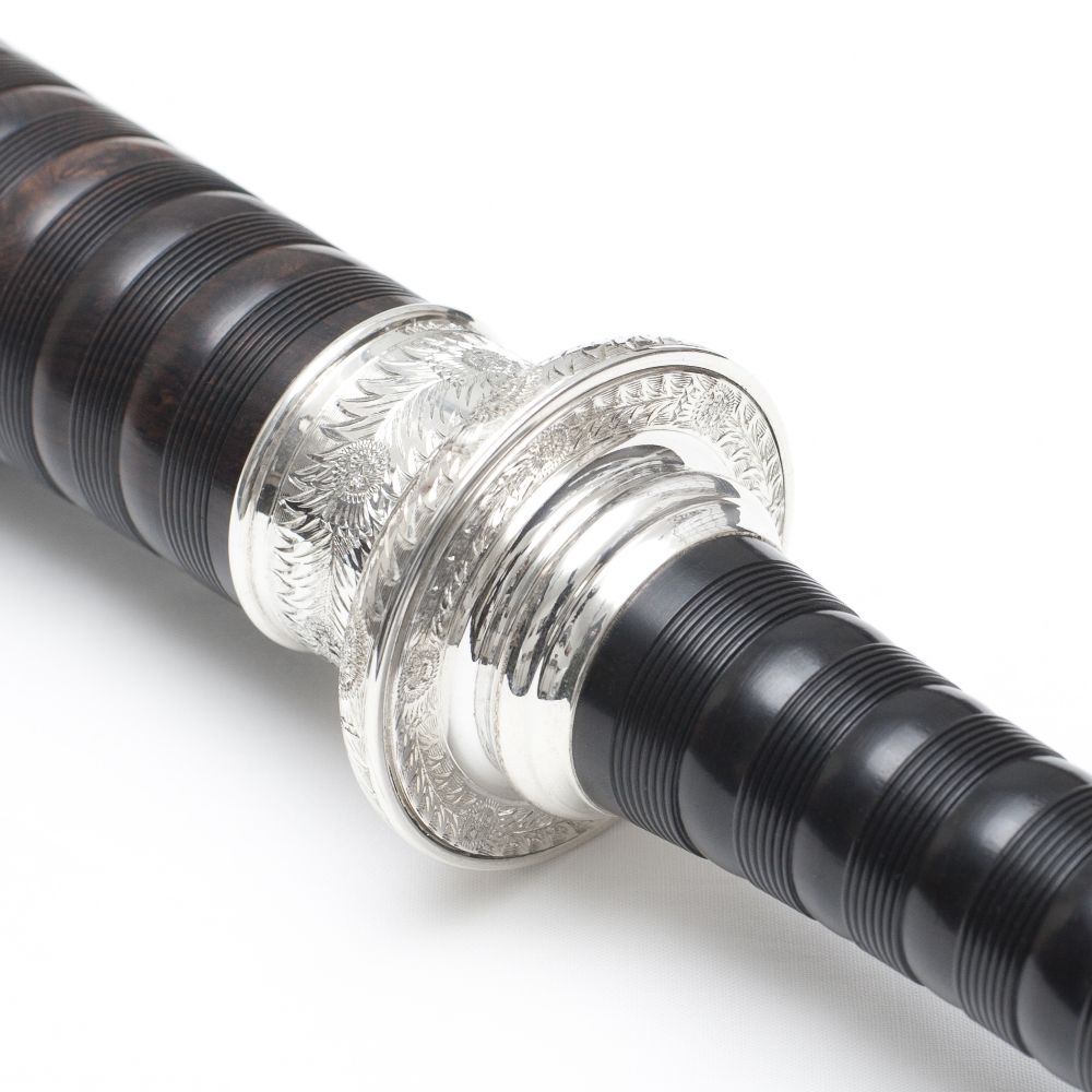 Duncan MacRae SL10 Full Silver Blackwood Bagpipe