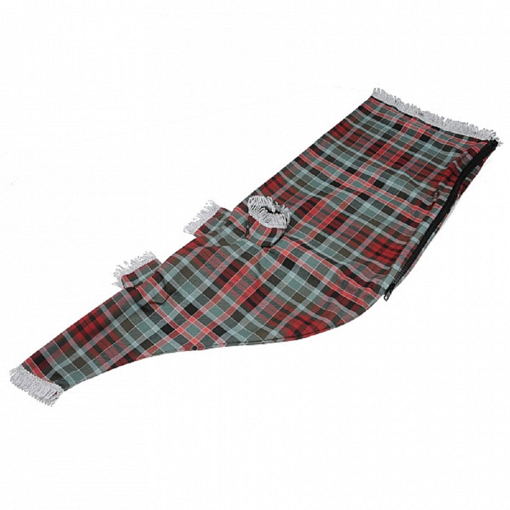 CLAN Tartan Bagpipe Cover, Wolle - Canmore Extended Small 