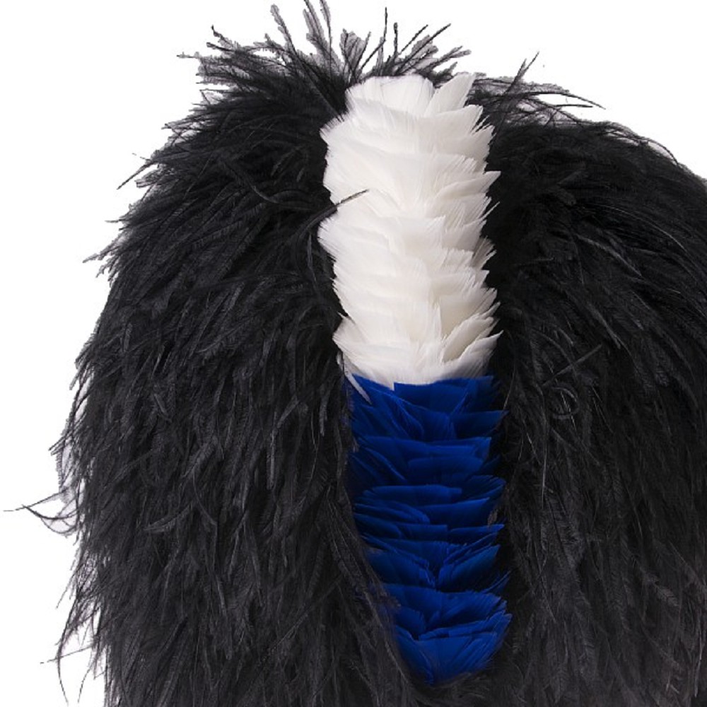 Plumet pour Feather Bonnet, blanc-royal bleu Plumet pour Feather Bonnet, blanc-royal bleu