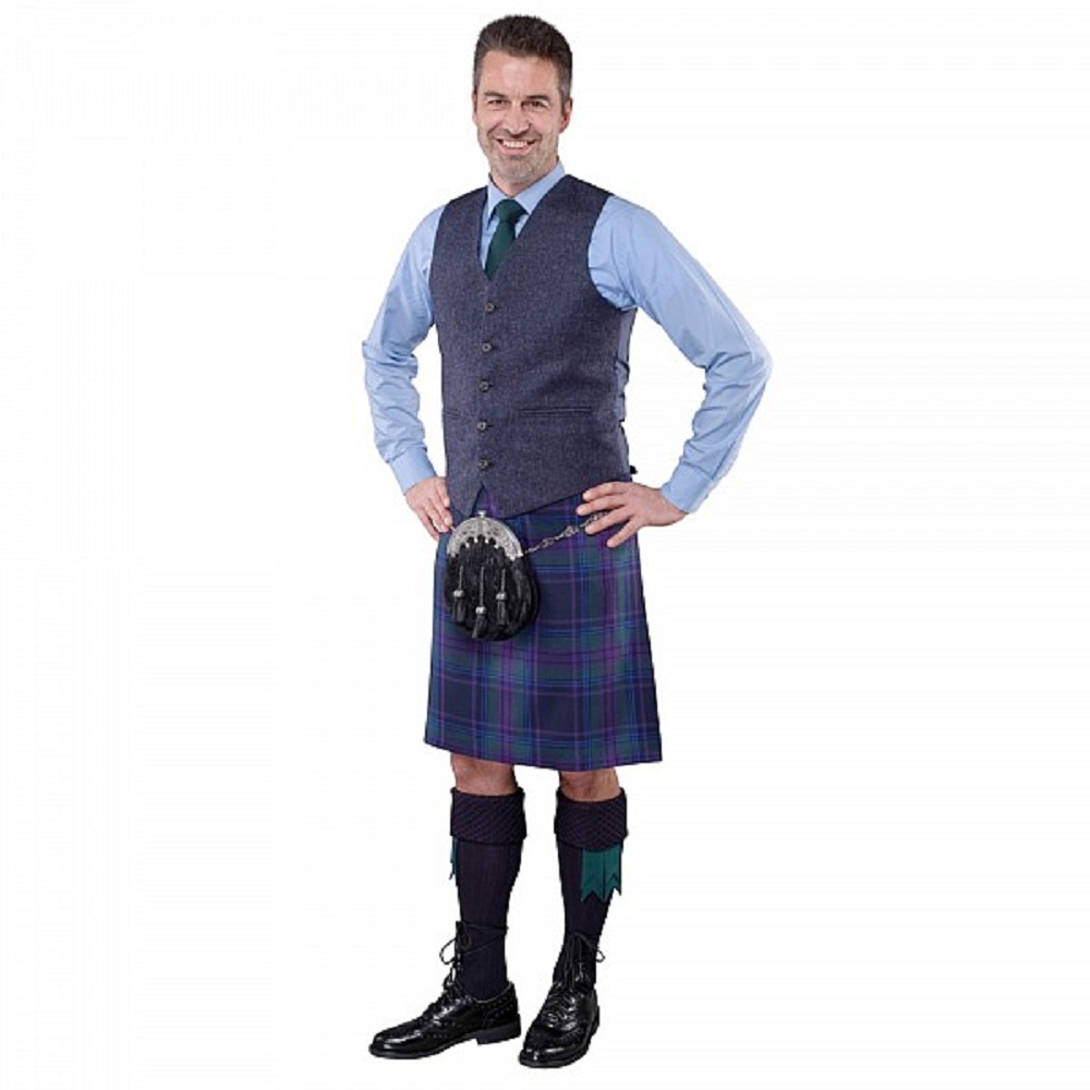 Lomond Blue Tweed Jacket and Waistcoat