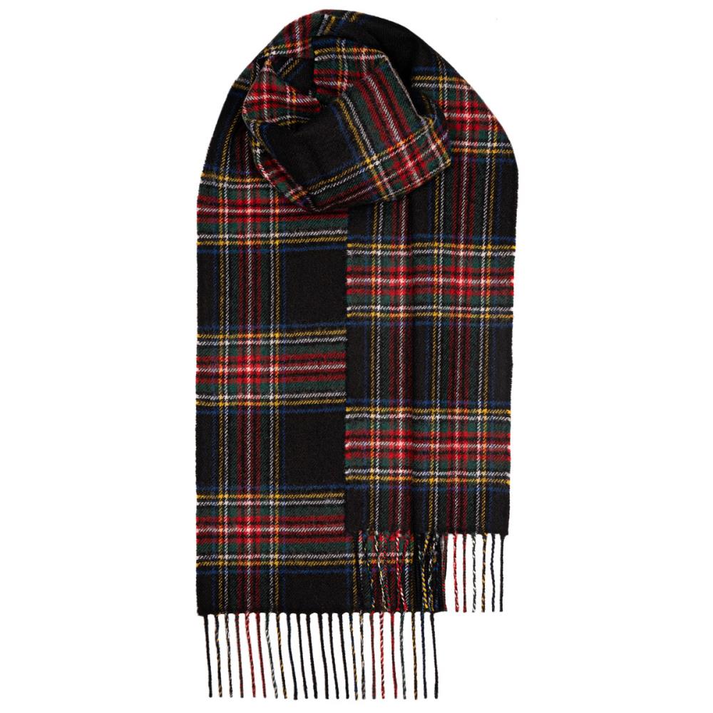 Stewart Black Tartan-Schal