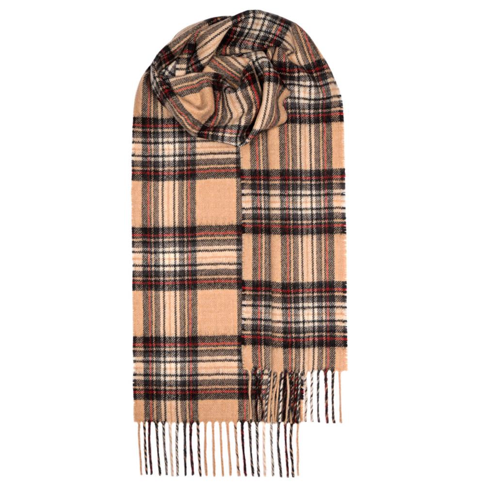 Stewart Camel Tartan-Schal