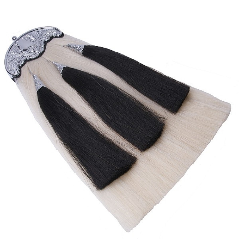 Sporran Crin de Cheval KMLHPB, 3 Tassels Sporran Crin de Cheval KMLHPB, 3 Tassels