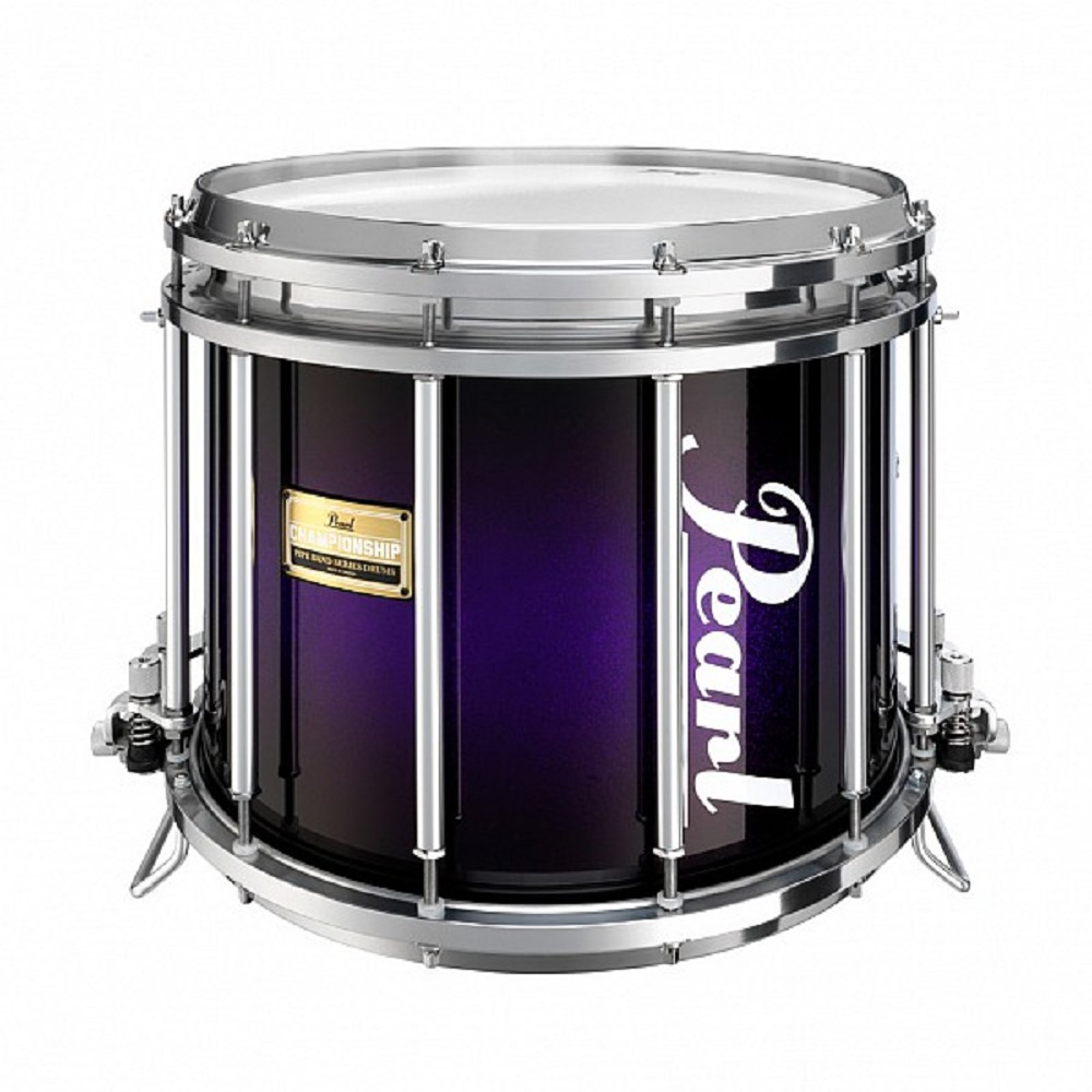 Pearl Medalist FFXPMD1412 Pipe Band Snare Drum, Purple Sparkle 369