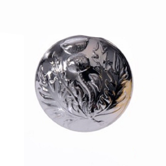 Button for Doublet, Thistle, chrome