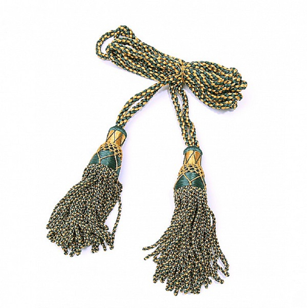 Bagpipe Cords. Laine. or / vert Bagpipe Cords. Laine. or / vert