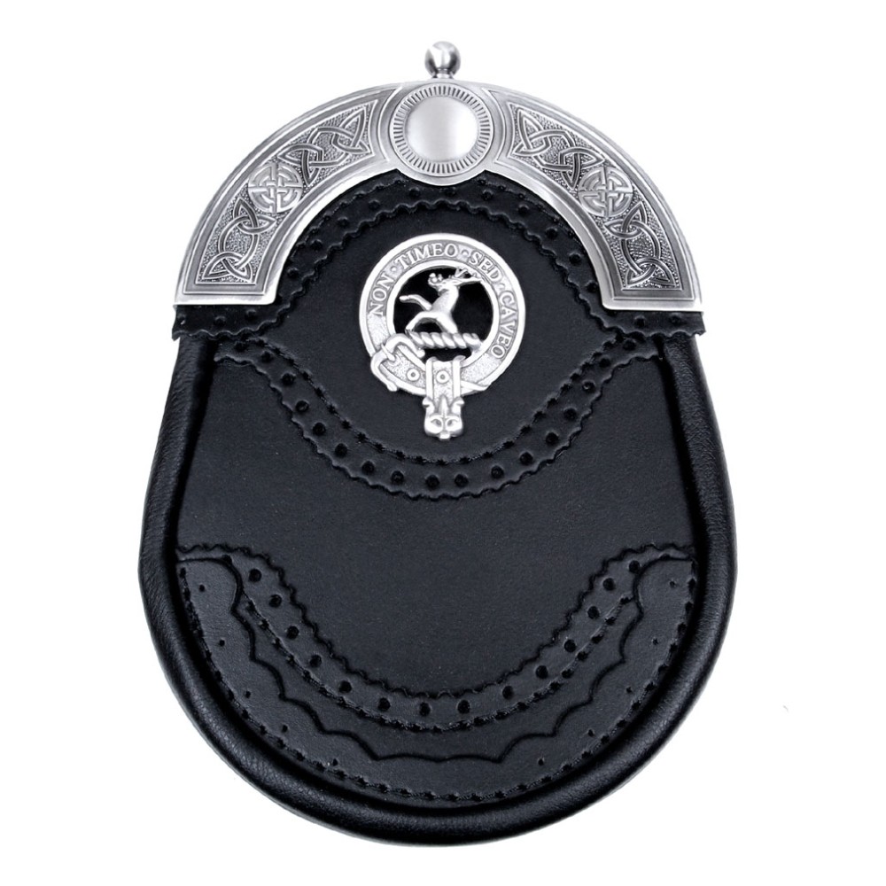 Brogue Dress Sporran avec Clan Crest Brogue Dress Sporran avec Clan Crest
