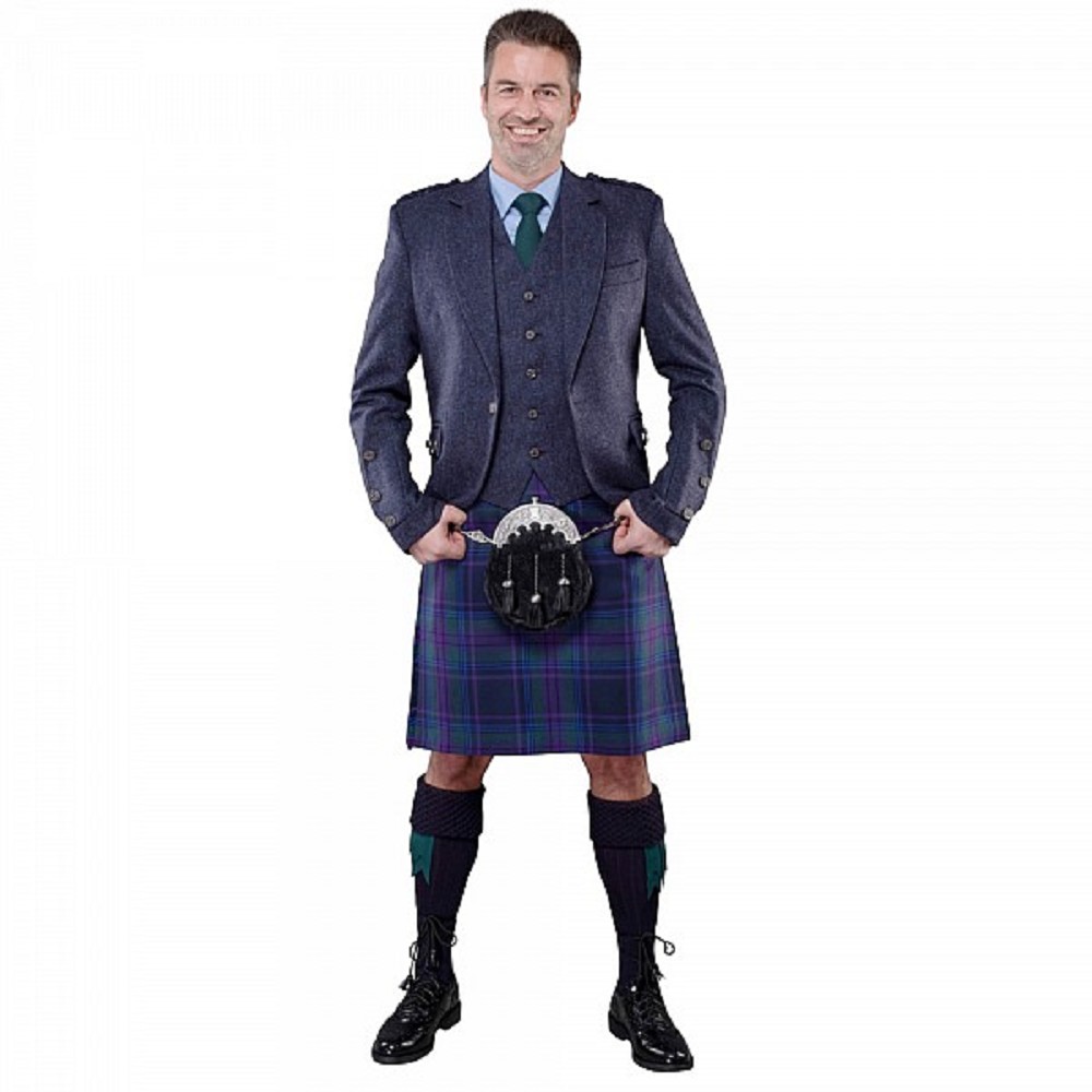 Lomond Blue Tweed Jacket and Waistcoat