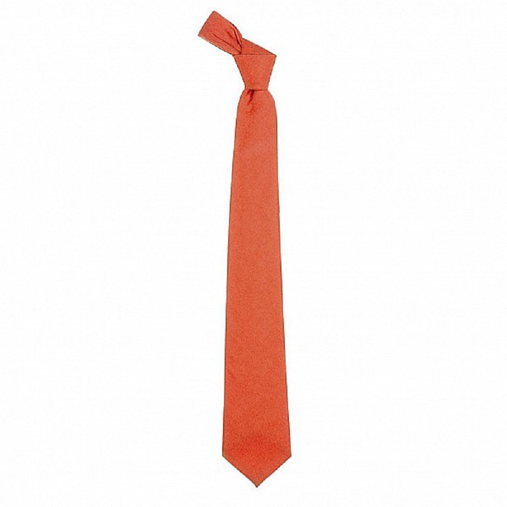 Wool Tie. Single Colour. Ancient red