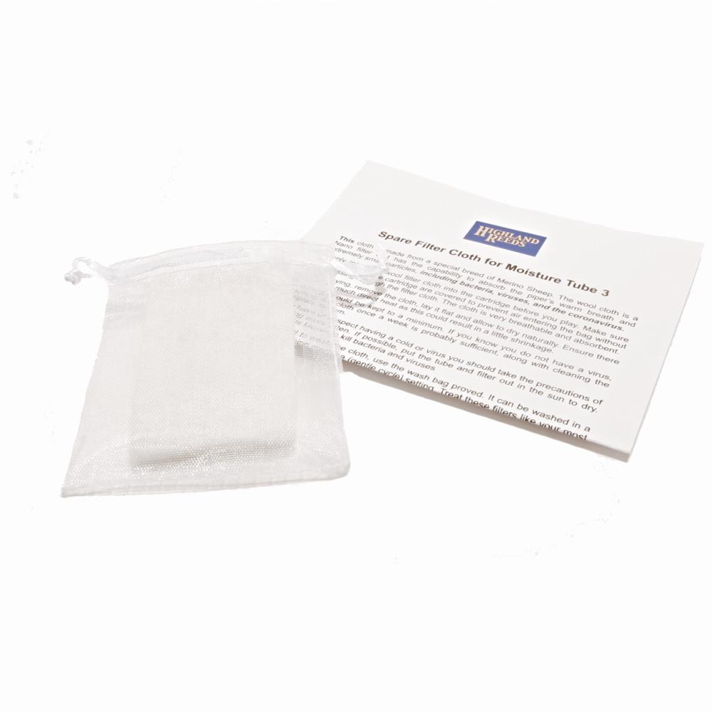 Spare Moisture tube filters (2 cloths plus wash bag) Spare Moisture tube filters (2 cloths plus wash bag)