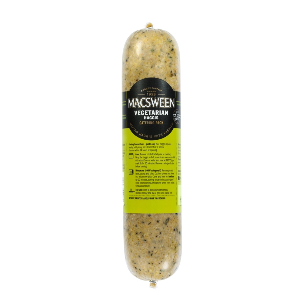 MacSweens VEGGIE Haggis 1.36 kg MacSweens VEGGIE Haggis 1.36 kg