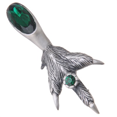 Grouse Kilt Pin - Emerald 