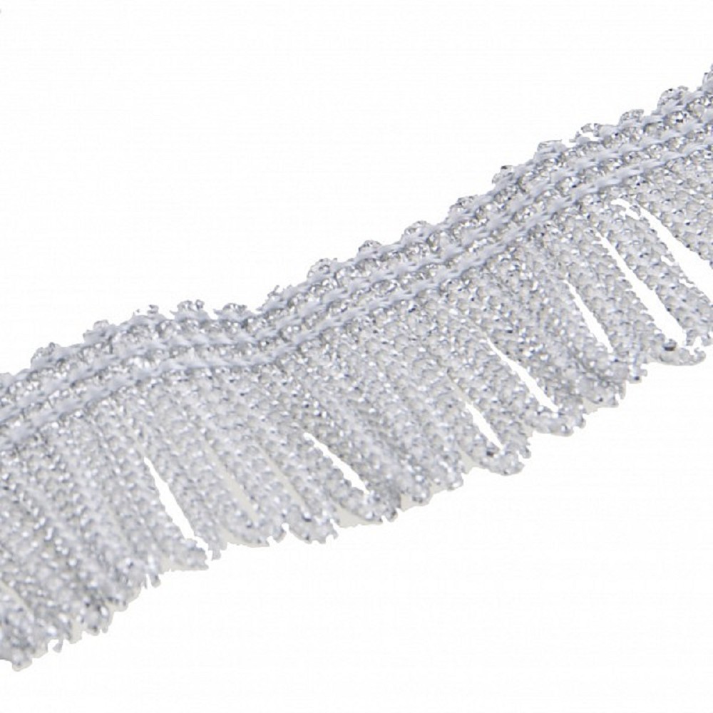 Fringing for Bagpipe Cover, Argent