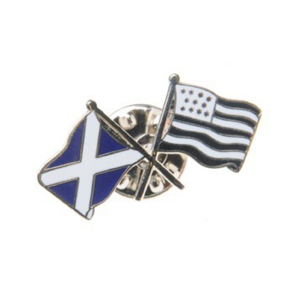 Scotland-Brittany double pin badge