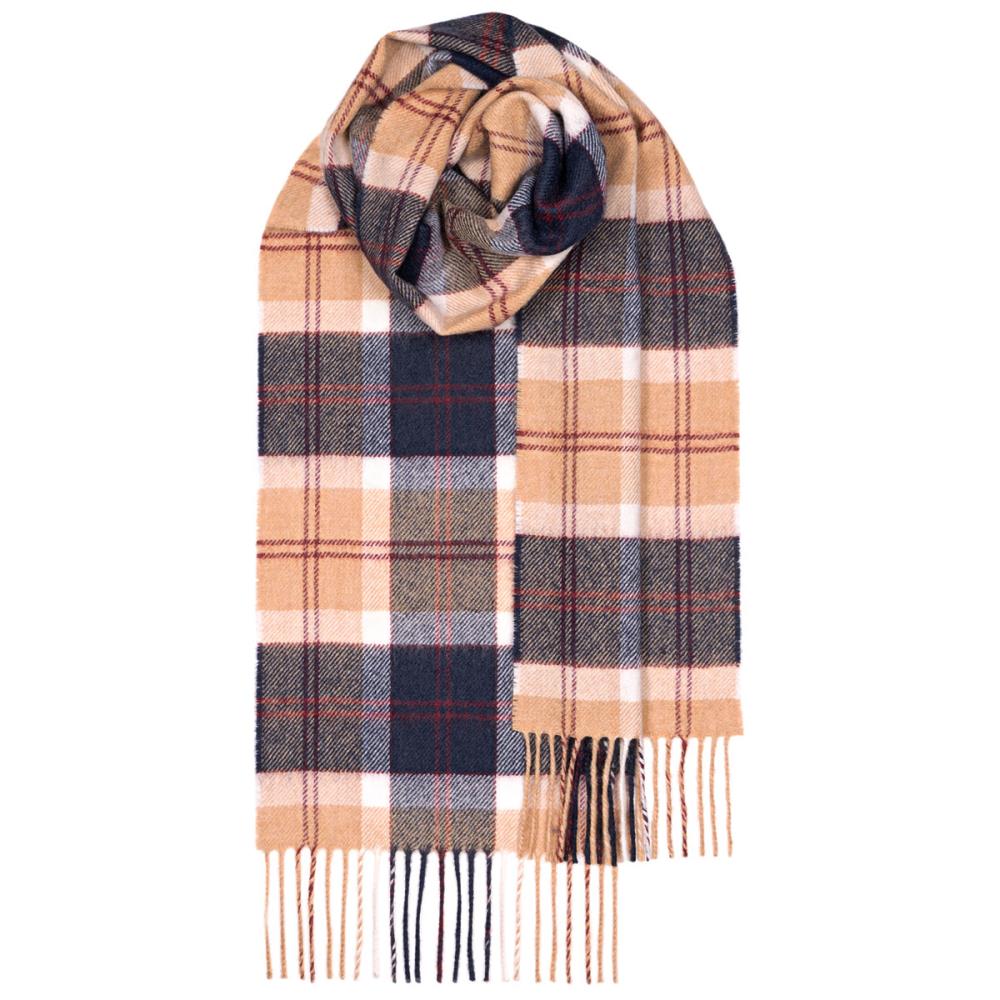 Bannockbane Navy Lambswool Tartan Scarf Bannockbane Navy Lambswool Tartan Scarf