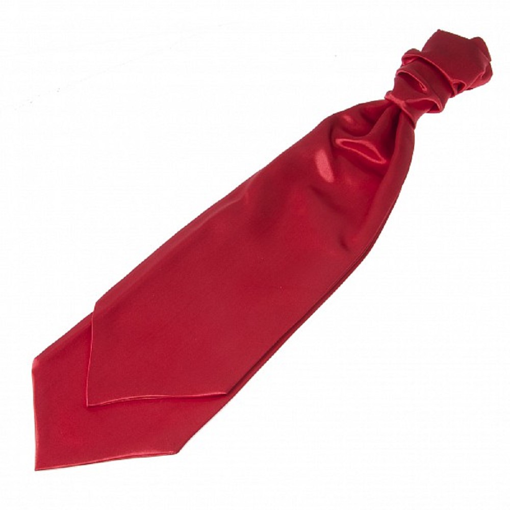 Cravate en satin (pré-lié), Rouge écarlate Cravate en satin (pré-lié), Rouge écarlate