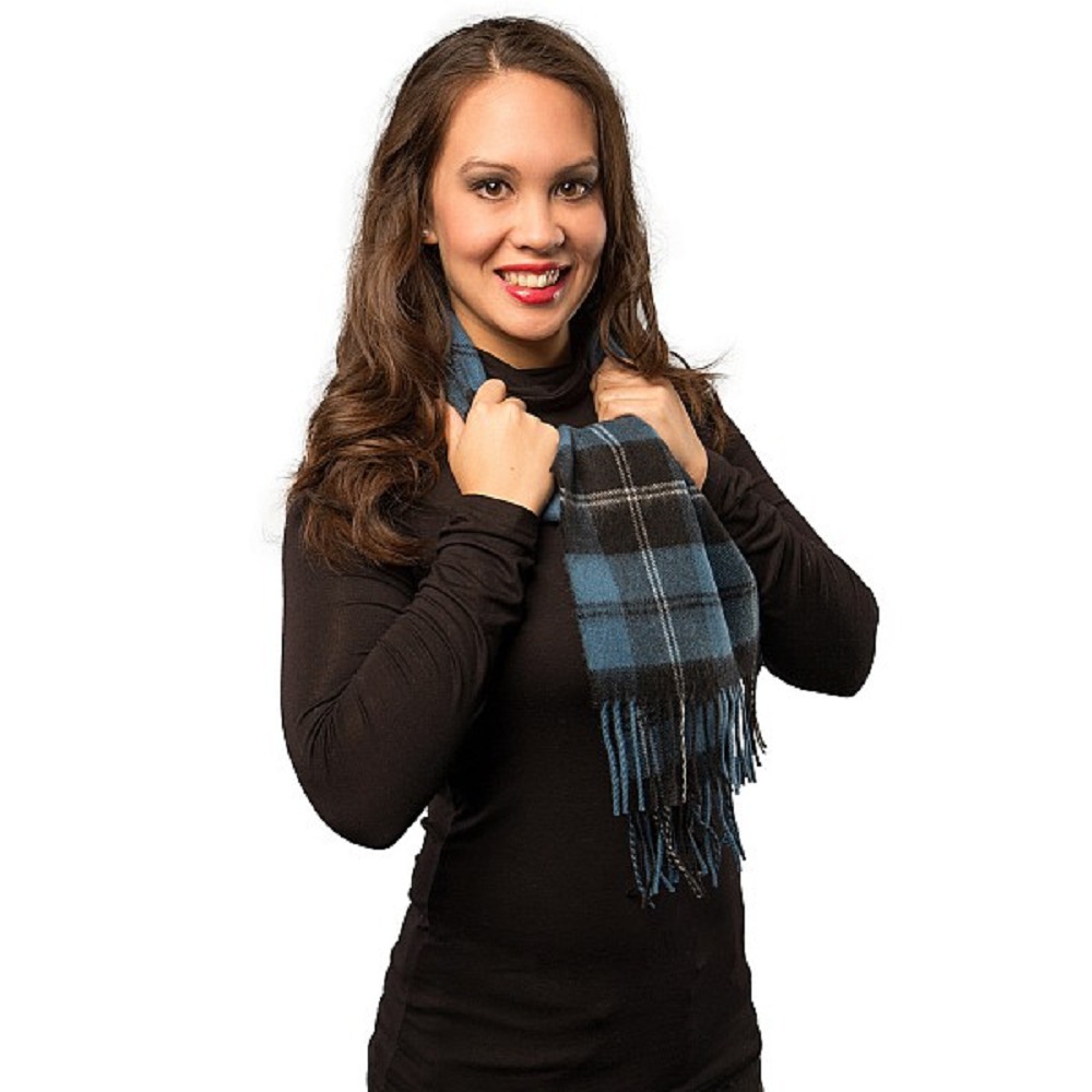 Ramsay Blue Tartan Scarf Ramsay Blue Tartan Scarf