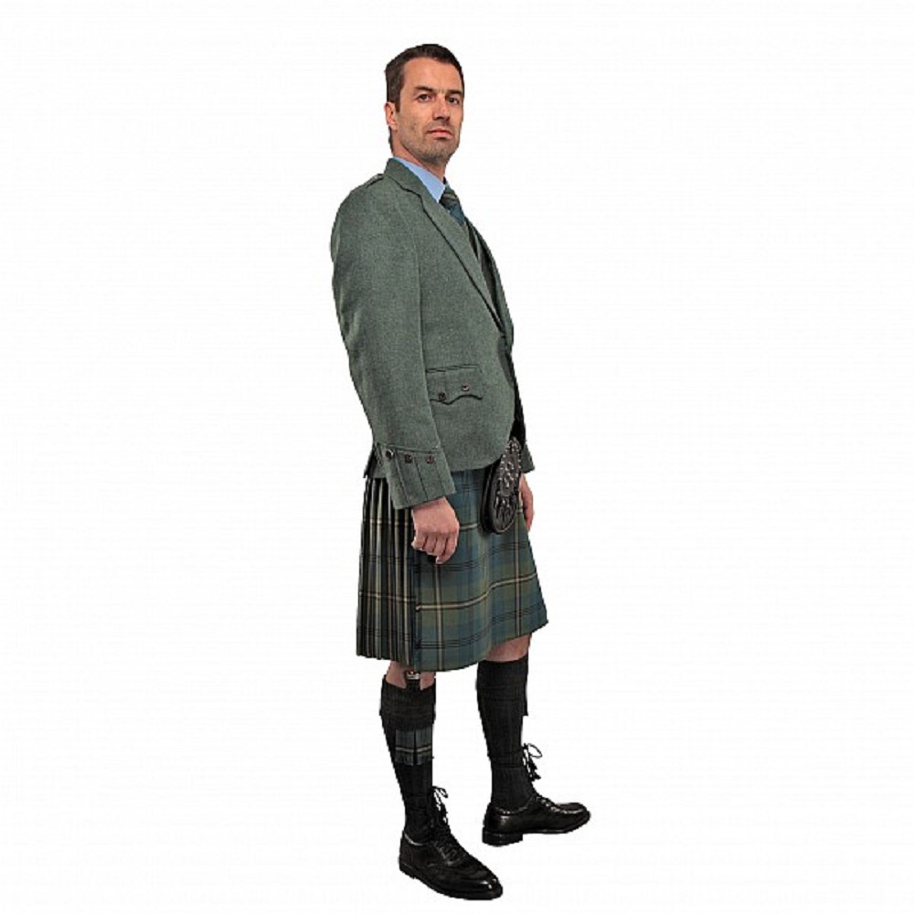 Highland Green Tweed-Argyll-Jacke - UK 44 S (EU 54 short) 
