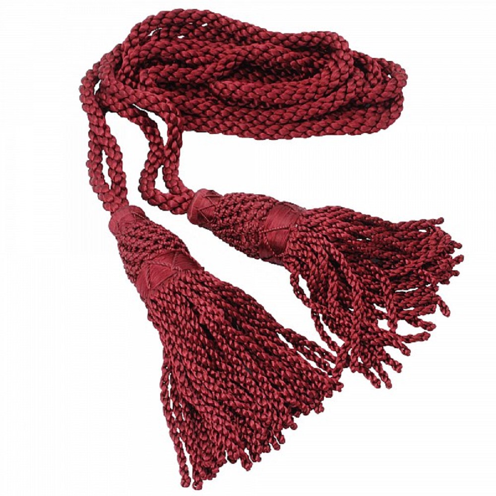 Bagpipe cords, silk, bordeaux (maroon)