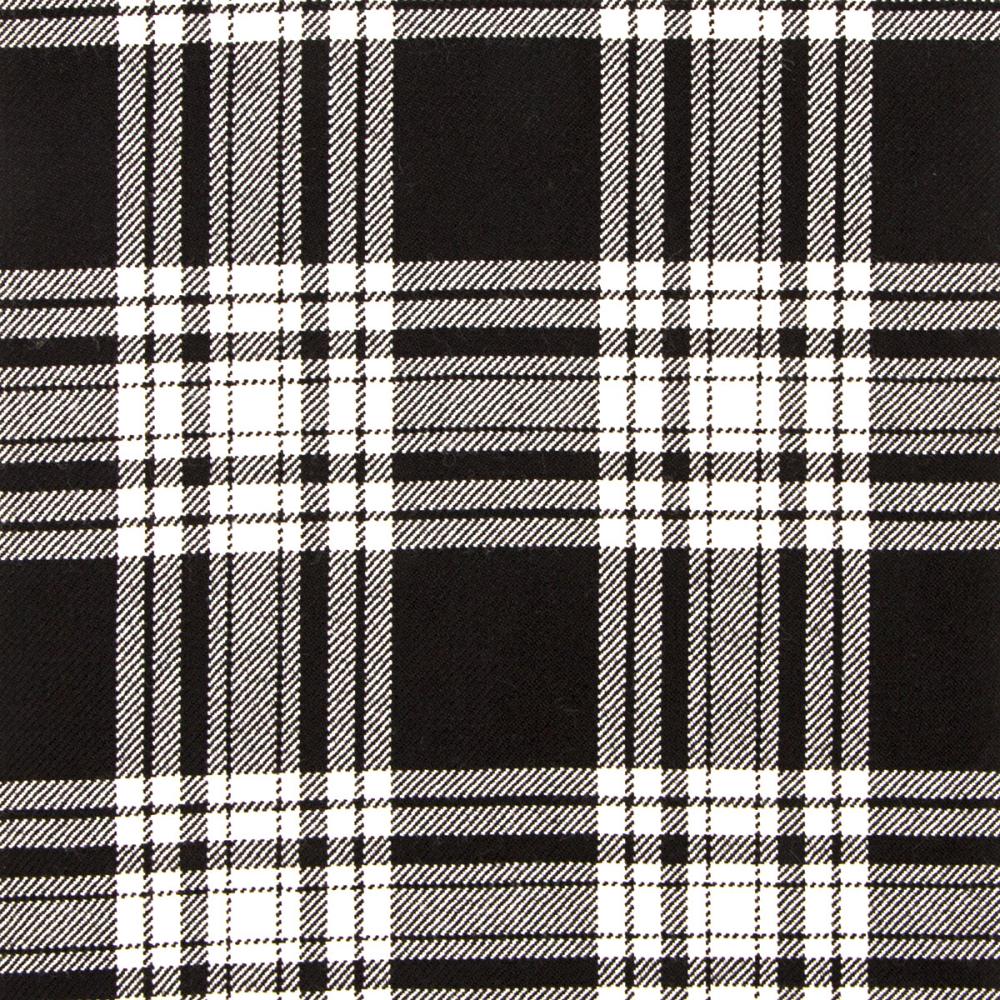 Menzies Black And White Modern MZB/MR Lochcarron - Heavyweight ctstmzbmr