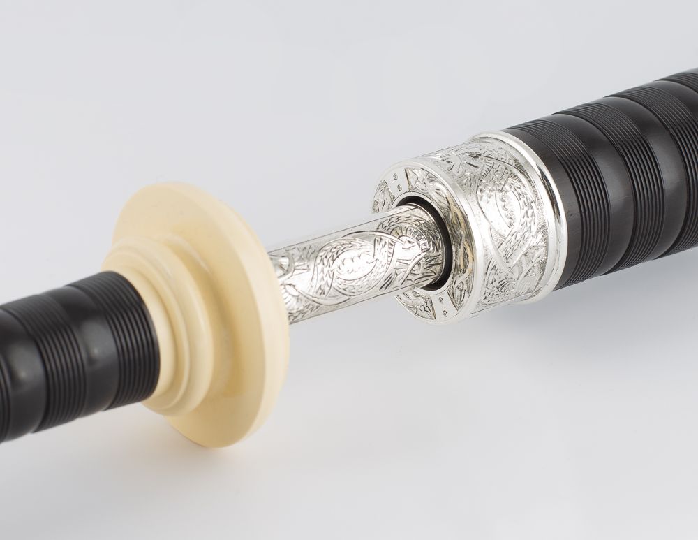 McCallum AB9-Half Silver Blackwood Bagpipe