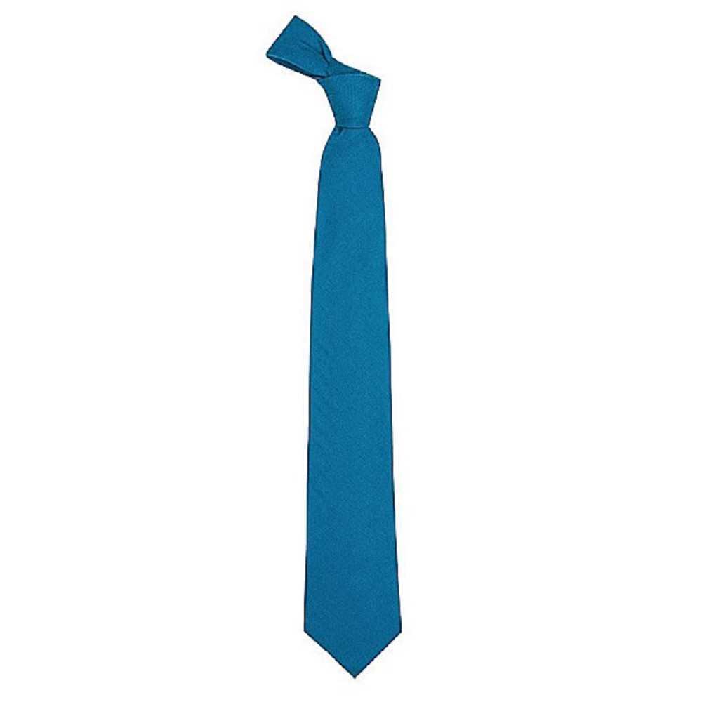 Wool Tie. Single Colour. Ancient blue