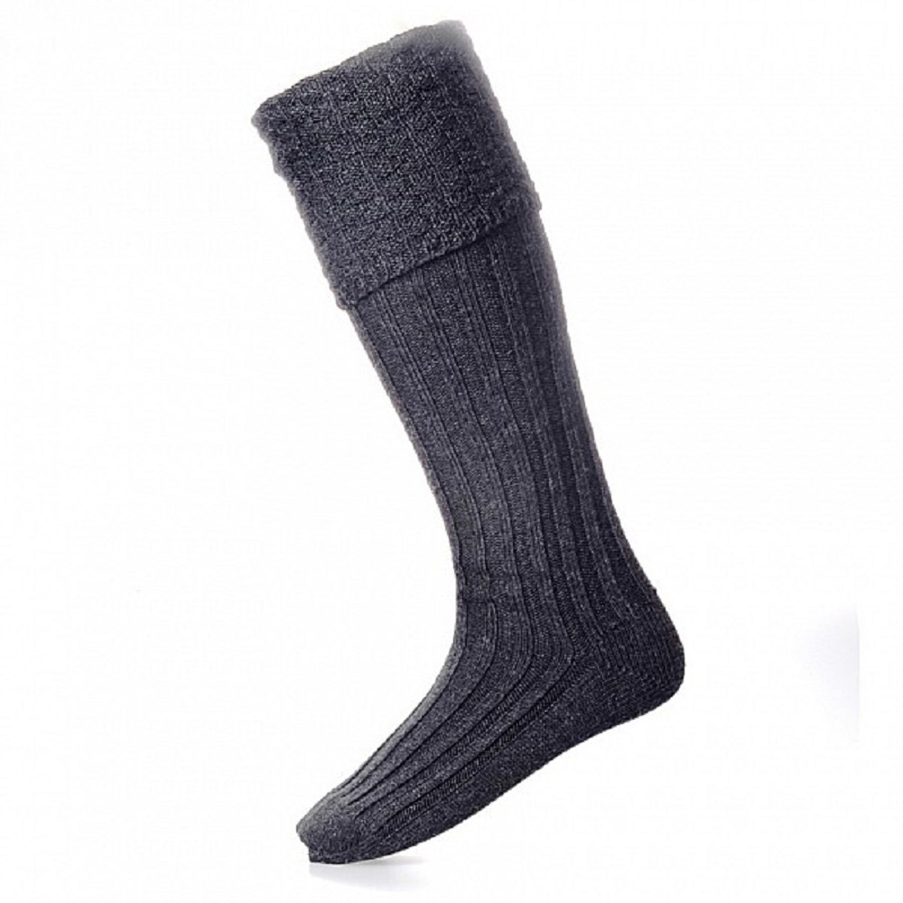 Chaussettes de Kilt Premium Extra Larges, anthracite - Chaussettes de Kilt Premium Extra Larges, anthracite -