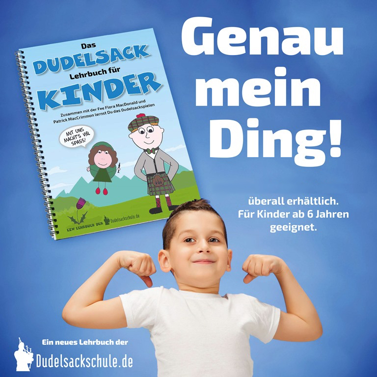 Dudelsack-Übungsflöte und Lehrbuch für Kinder (Allemand) - Enfant 