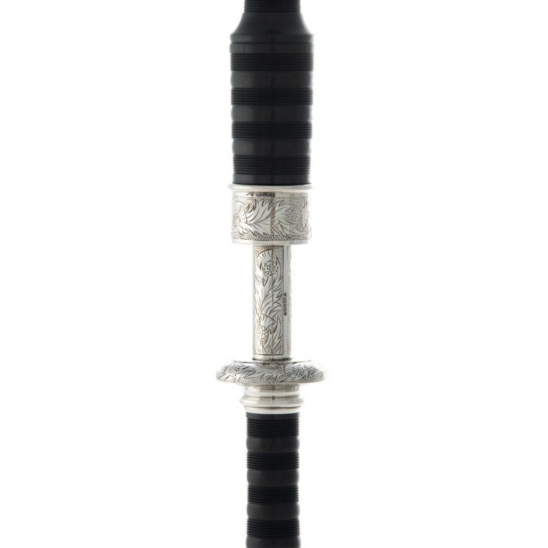 Peter Henderson PH06H Silver Blackwood Bagpipes Peter Henderson PH06H Silver Blackwood Bagpipes
