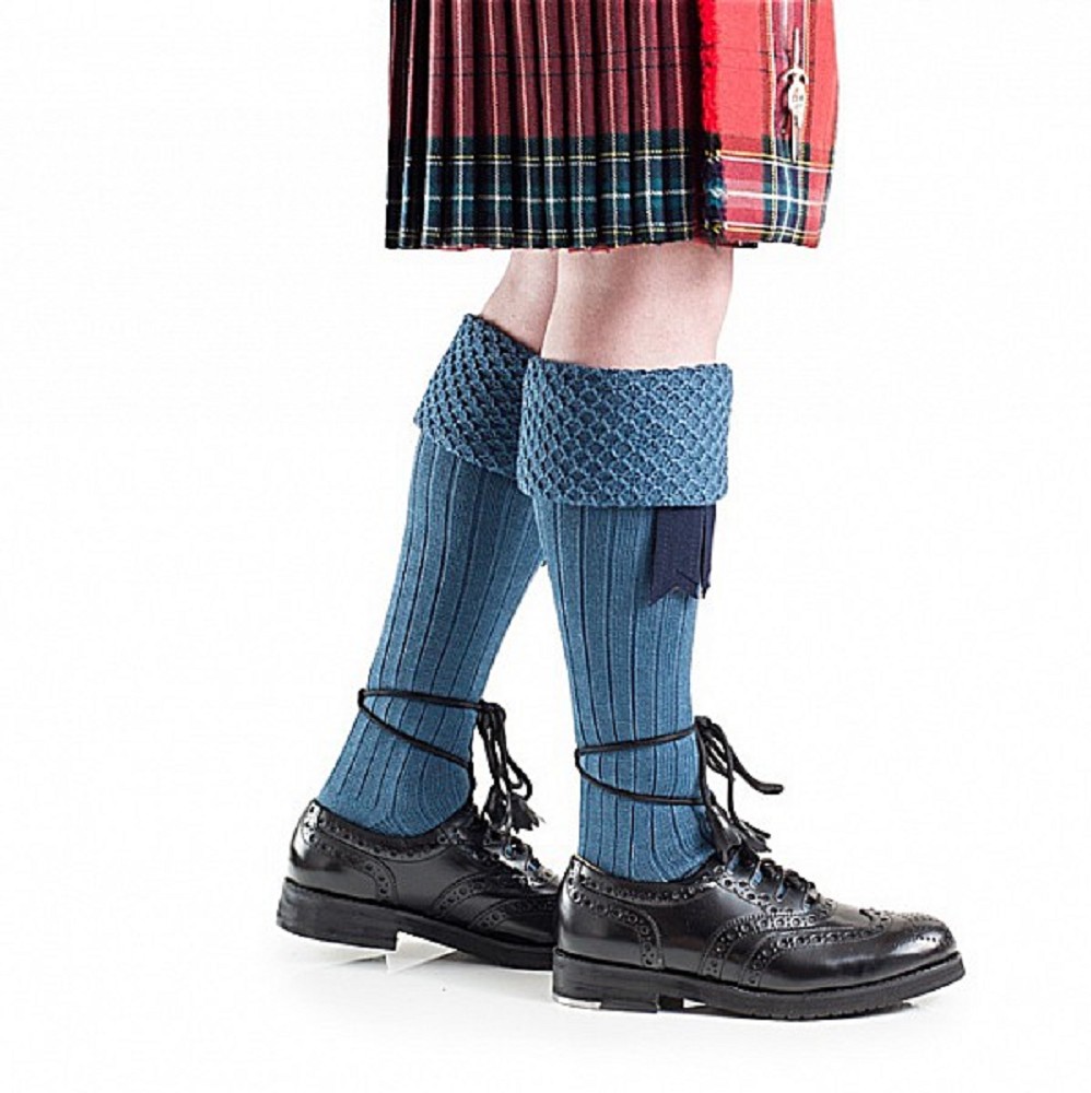Chaussette Piper, highland blue Chaussette Piper, highland blue