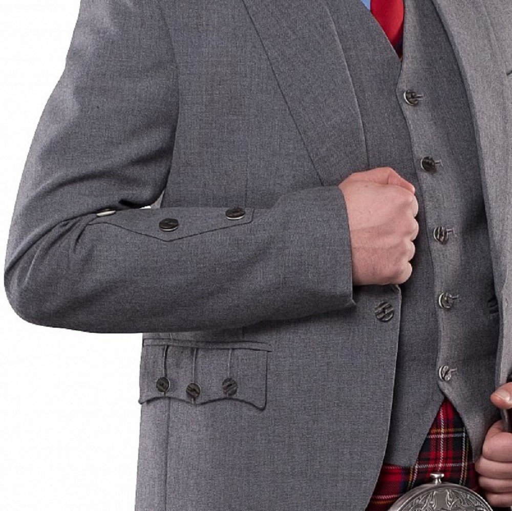 Light Grey Arrochar Tweed Jacket and Waistcoat