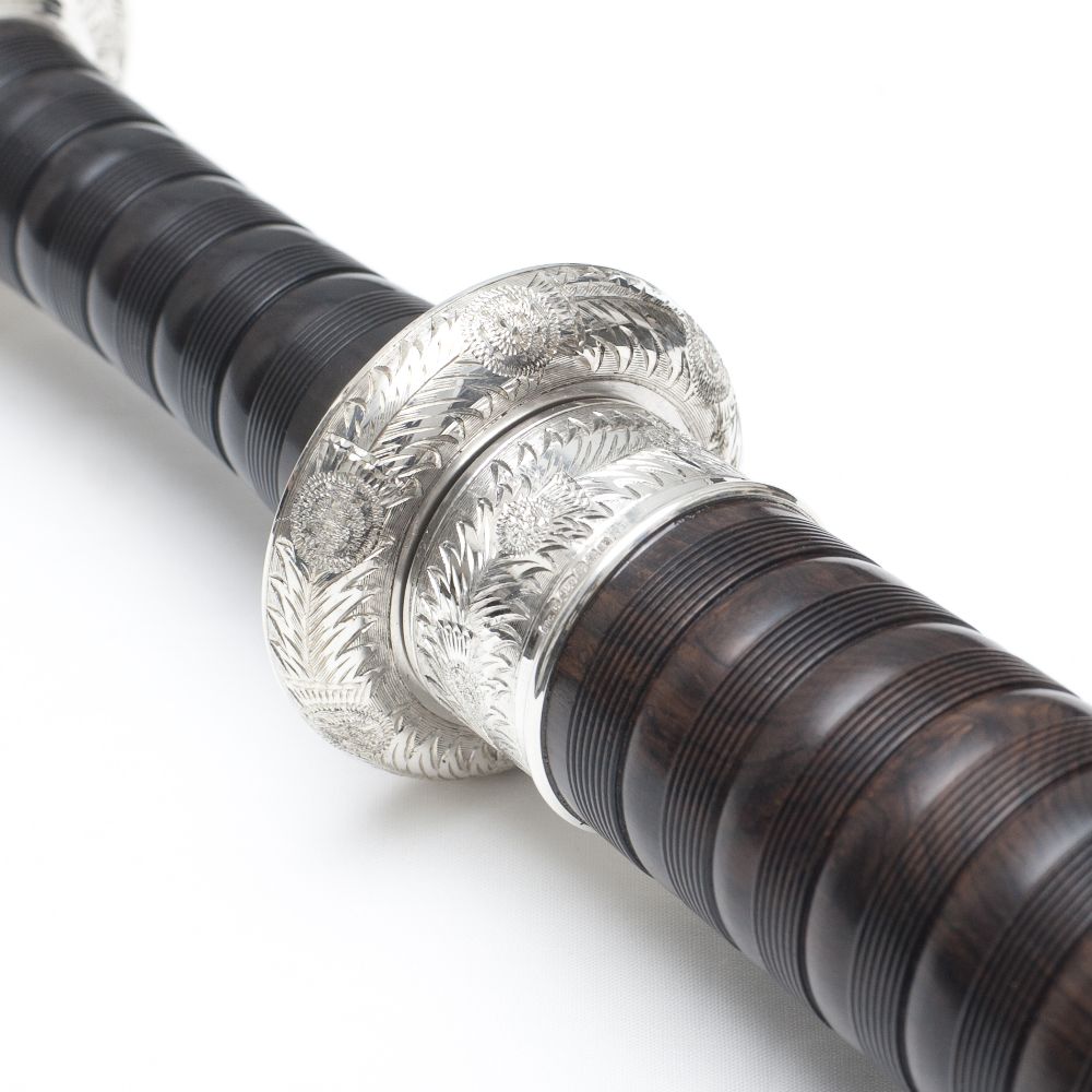 Duncan MacRae SL10 Full Silver Blackwood Bagpipe