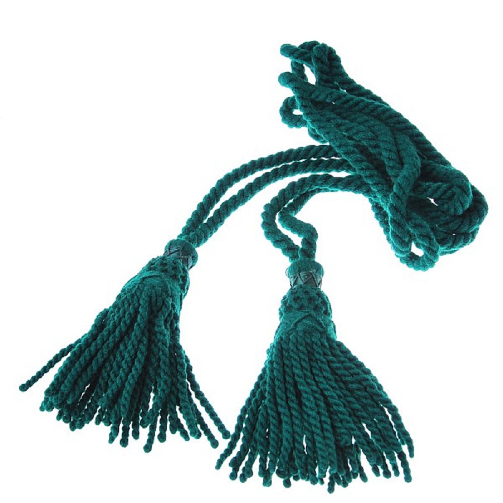 Bagpipe Cords, wool, bottle green