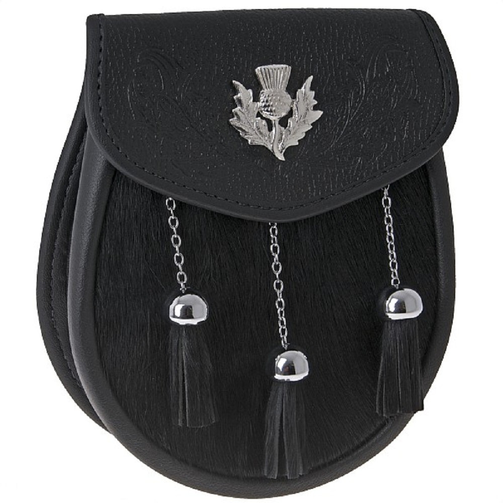 Semi Dress Sporran SSD4 Black Semi Dress Sporran SSD4 Black