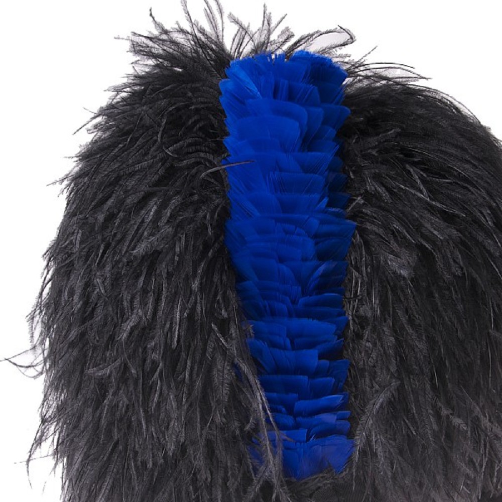 Hackle for Feather Bonnet, royal blue